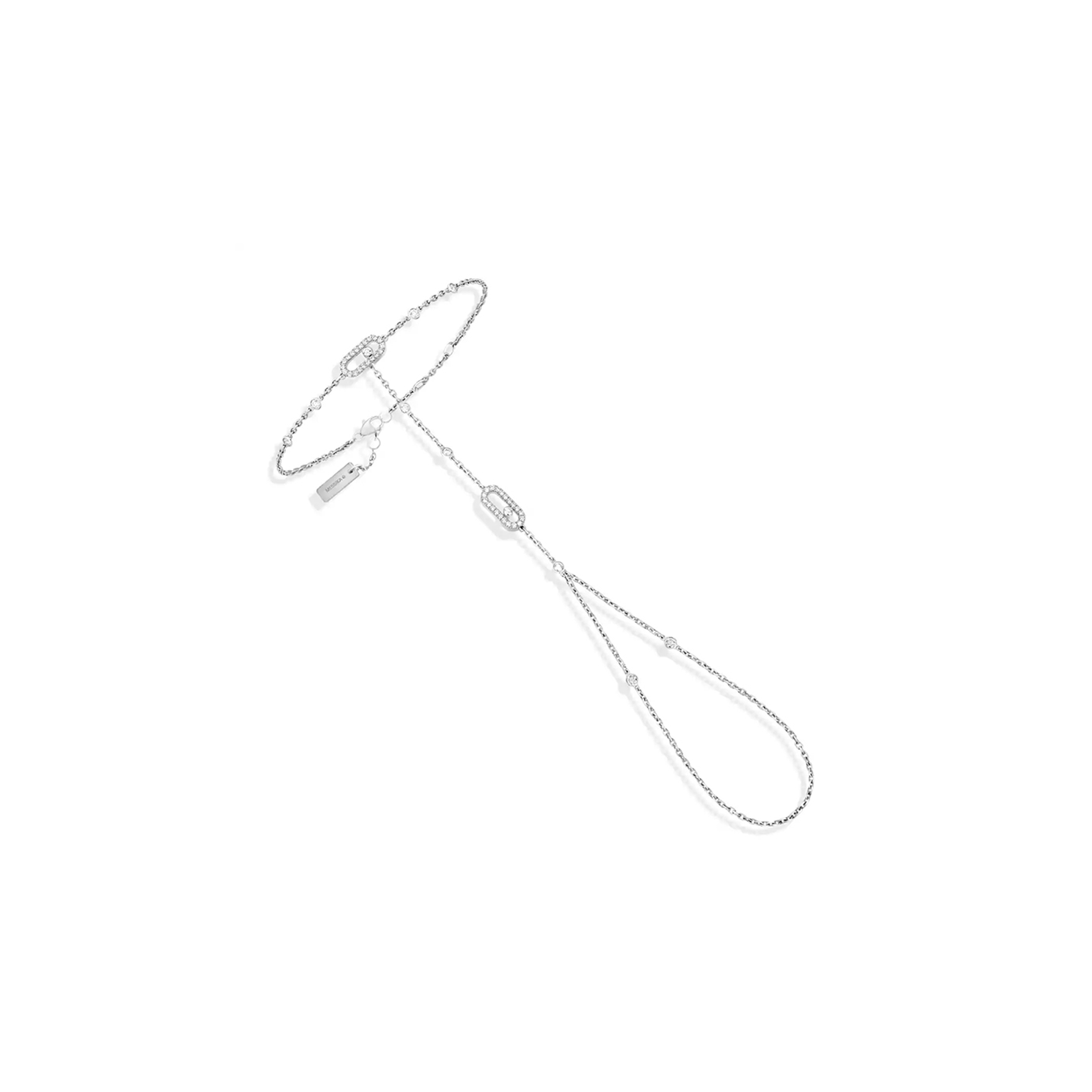 Mes1kaa move uno hand bracelet white gold d1am0nd bracelet 12021-wg
